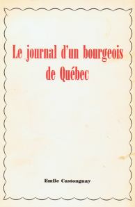 Journal d'un bourgeois de Québec page frontale
