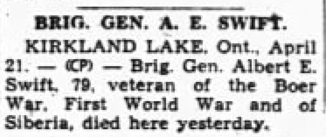 1948 04 21 Annonce de la mort de AE Swift